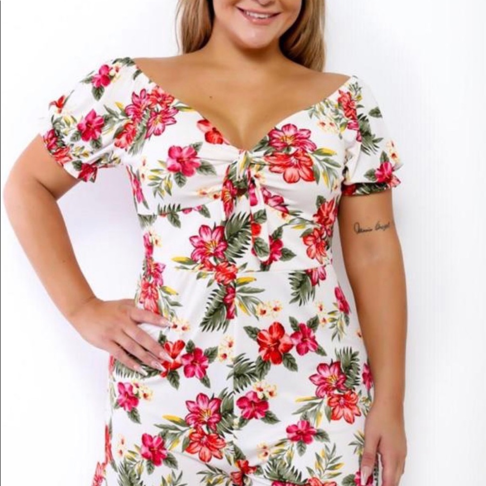 Super cute floral romper